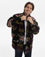 Рубашка Kefirmaykifer оверсайз Этно черная