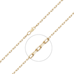 Цепь из лимонного золота (плетение якорное) Артикул: 21-4113-060-1130-17