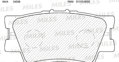 MILES - E110060-MLS - Brake Pad Set, disc brake