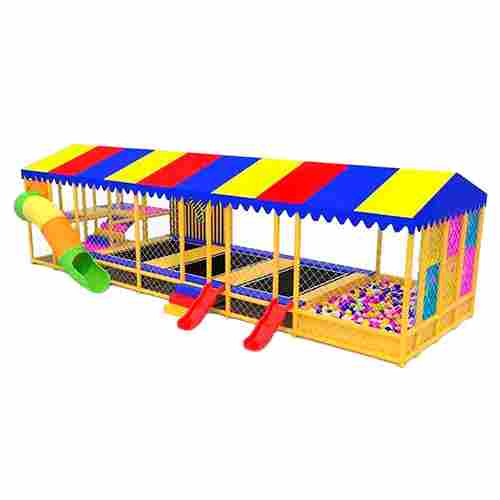 Детский игровой лабиринт с крышей «Станция радости» 10×3,69×3,3 м