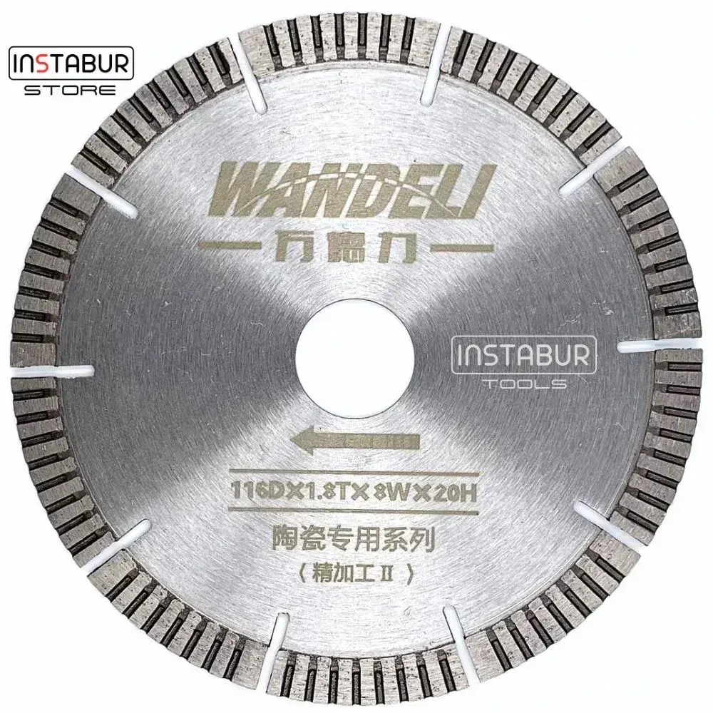 Алмазный диск Wandeli 116мм х 20мм х 1,8мм для станков Shijing, Wandeli, Reintiler