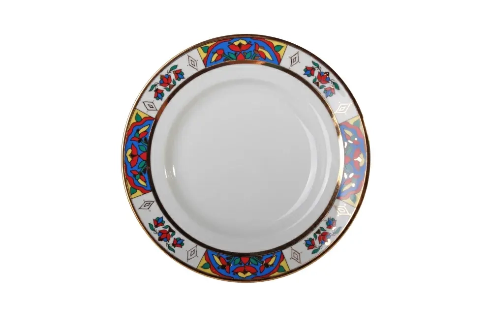 Трехпредметный комплект чайный 230 мл форма Весенняя рисунок Народные узоры арт. 81.18074.00.1