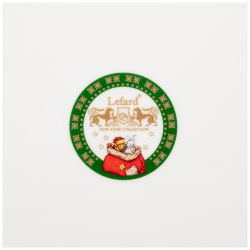 МЕНАЖНИЦА-ЕЛКА LEFARD "ДЕД МОРОЗ" 24*24*3 СМ ЗЕЛЕНАЯ (КОР=12ШТ.)