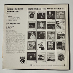 Винтажная виниловая пластинка LP Billy Eckstine Everything I Have Is Yours (USA 1965)