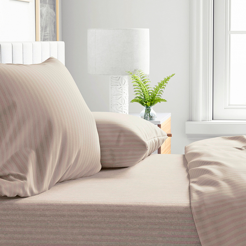 Простыня на резинке 200*160*25 SAND DUNE, сатин