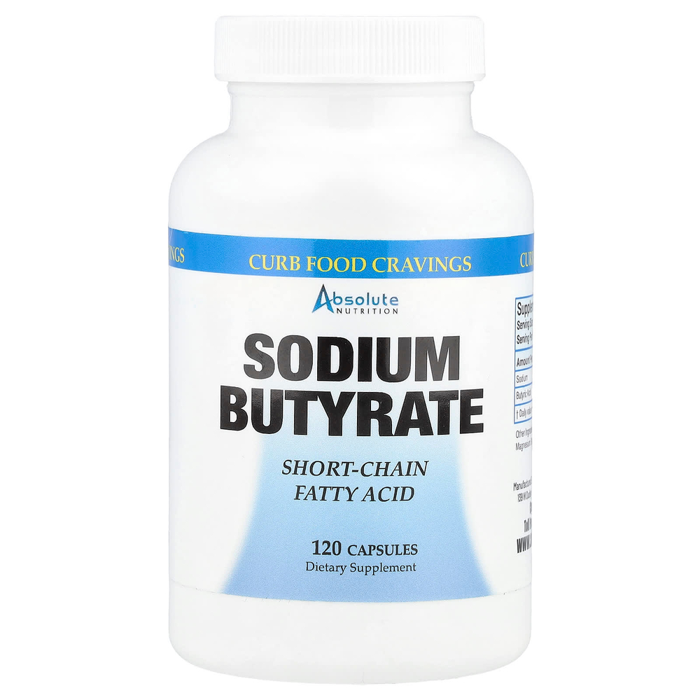 Absolute Nutrition, Бутират натрия, 120 капсул