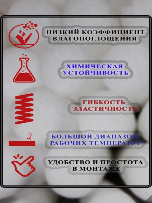 Вилатерм 8 мм x 24 м Жгут теплоизоляционный сплошной
