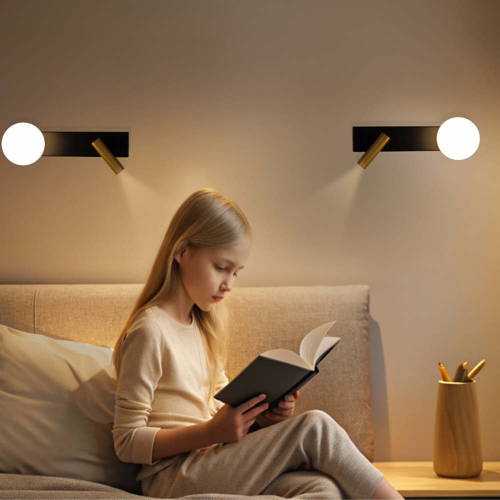 Citilux Декарт CL704451 LED Светильник с выключателем Чёрный+Бронза