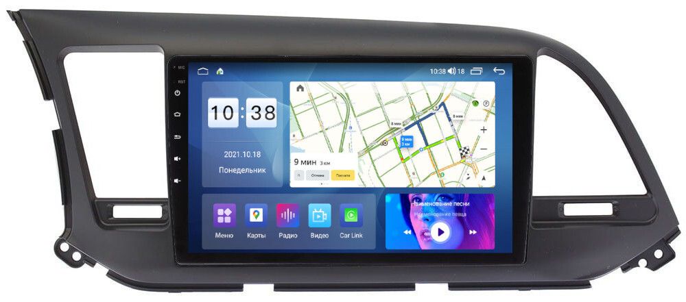 Магнитола для Hyundai Elantra 2016-2018 - Parafar PF581UHD на Android 13, QLED, ТОП процессор, 8Гб+128Гб, CarPlay, 4G SIM-слот