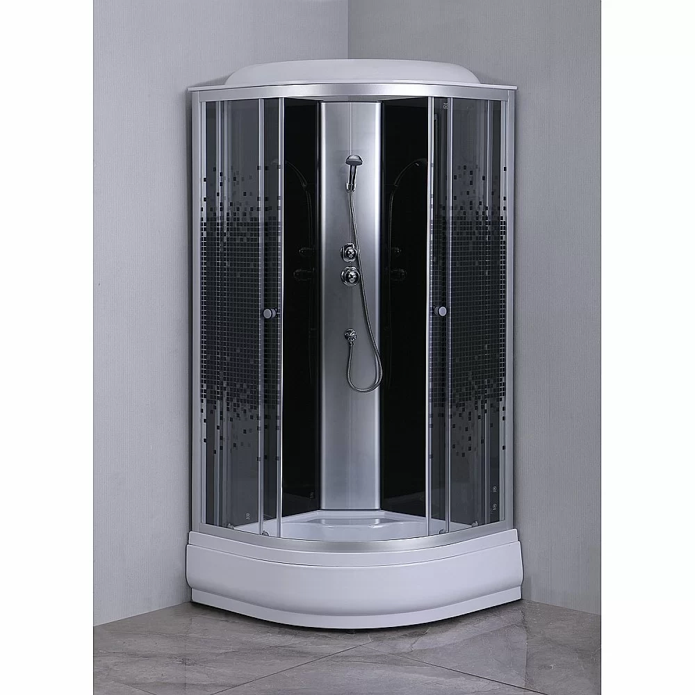 Душевая кабина Loranto CS-6680-25K 80х80 прозрачное стекло/профиль хром