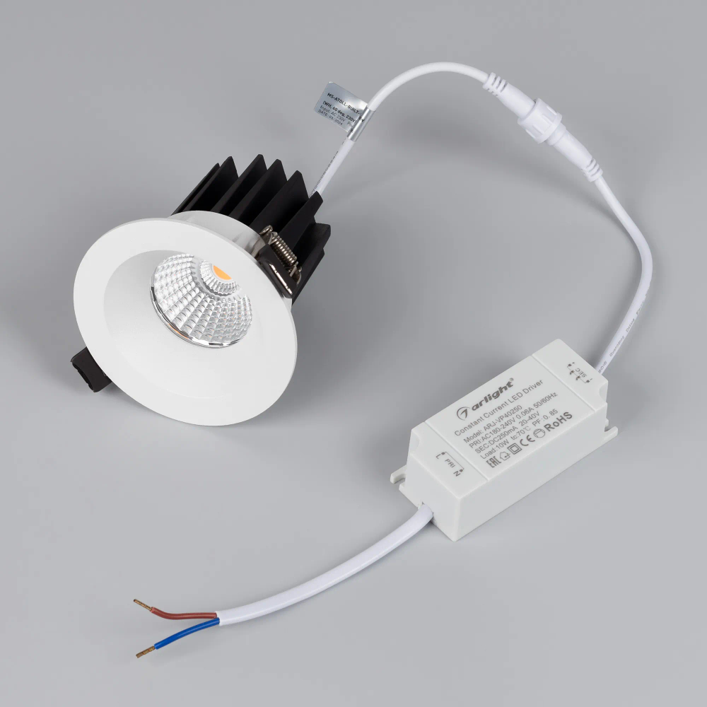 Светильник MS-ATOLL-BUILT-R86-10W Day4000 (WH, 60 deg, 230V) (Arlight, IP54 Металл, 5 лет) 044594