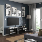 Тумба под ТВ - IKEA BESTÅ/BESTA/БЕСТО ИКЕА, 42х48х180 см, черный