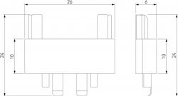 Соединитель линейный для треков Elektrostandard Flat Magnetic a063739