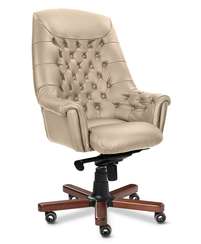 Кресло для руководителя Zurich A бежевая кожа