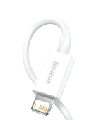 Кабель Baseus USB - Lightning 1.5M 2.4A White (CALYS-B02)