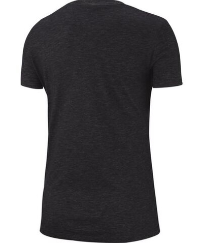 Женская футболка теннисная Nike Dry Tee DFC Crew W - black/heather/white