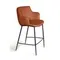 Полубарный стул Sofia, терракотовая экокожа Soft-Touch