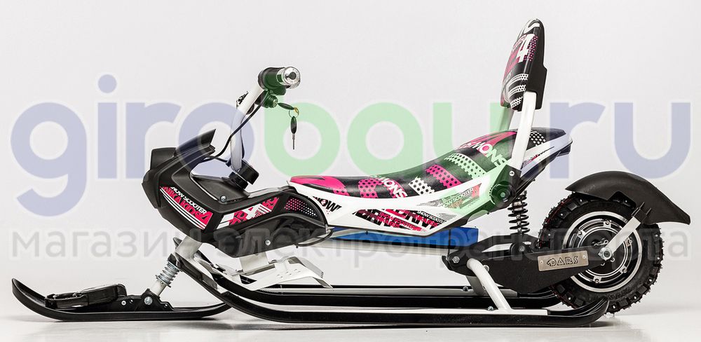 Детский электроснегокат BARS Arctic - Розовый фото 2 фото №4