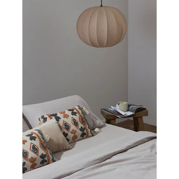 Простыня изо льна и хлопка серо-бежевого цвета из коллекции essential, 240х270 см