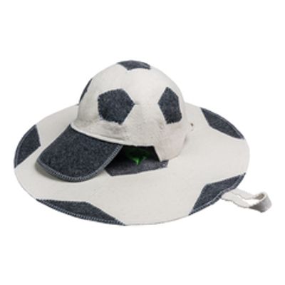 Набор из 2-х предметов (шапка Футбольный мяч, коврик Футбольный мяч), войлок 100%