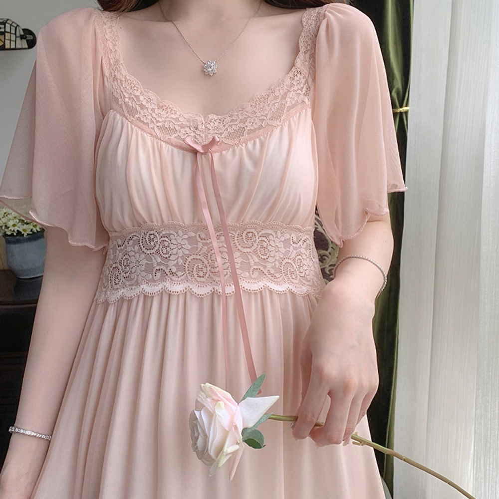 [m]Сорочка(винтаж) короткий рукав ААА-24