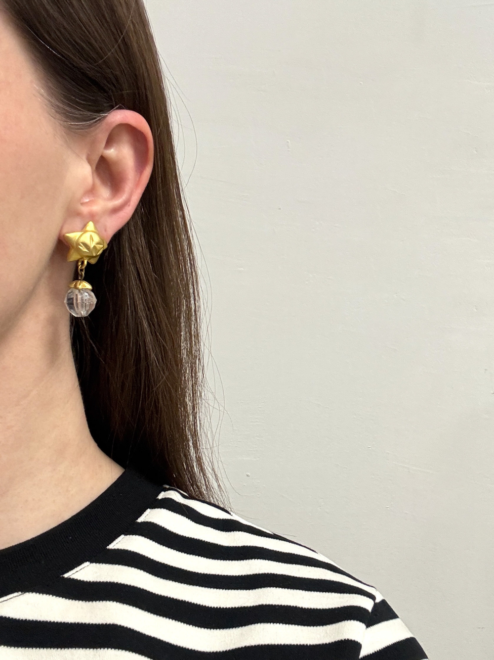 Серьги Звёздочки с подвесками