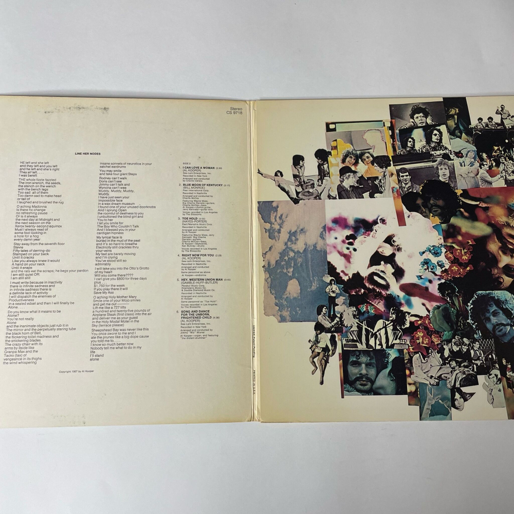 Винтажная виниловая пластинка LP Al Kooper I Stand Alone (USA 1968) Coloured Rain