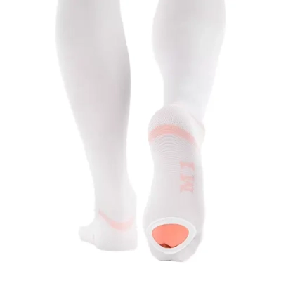 Чулки антиэмболические "Элеганс" с резинкой на силиконовой основе, 1 класс компрессии (18-22 мм рт.ст.), цвет белый, типоразмеры: M