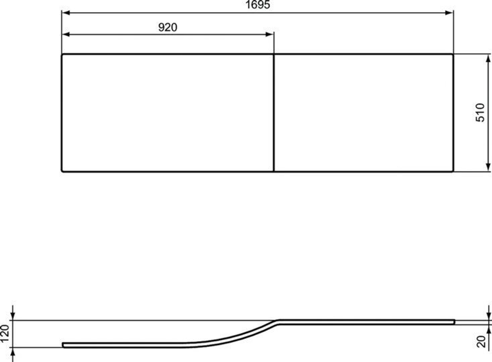 Фронтальная панель Ideal Standard E108401 CONNECT AIR