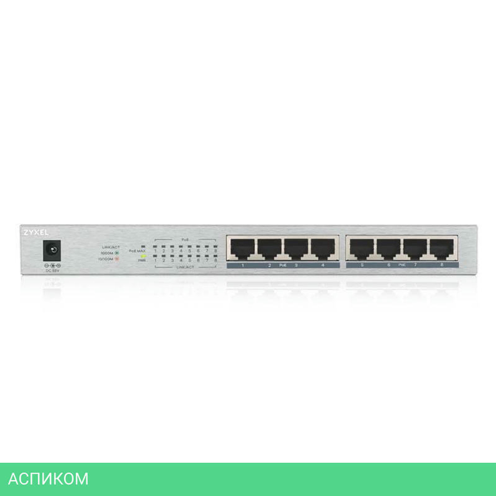 Коммутатор Zyxel GS1008HP-EU0101F