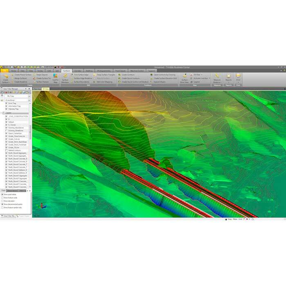 Обновление Trimble Business Center Surface Advanced до Site Modeling