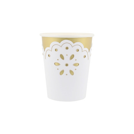 Стаканы "Белое кружево" 8 шт.