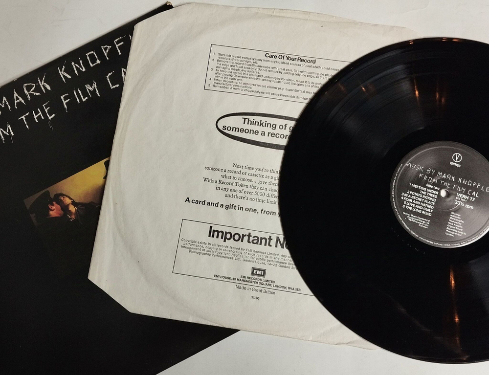 Винтажная виниловая пластинка LP Mark Knopfler Music From The Film Cal (UK 1984)