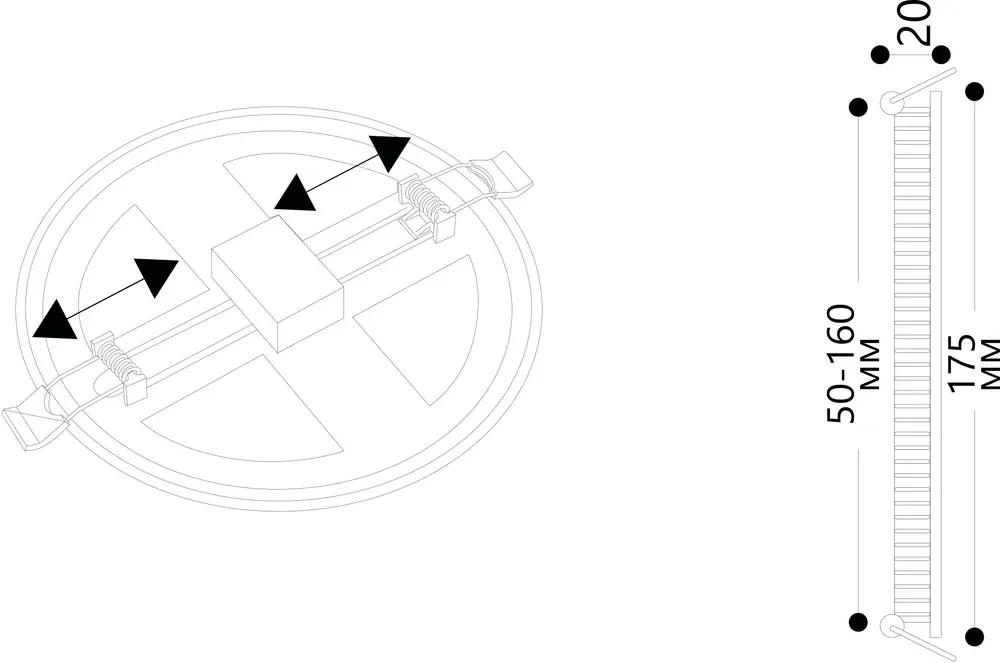Встраиваемый светильник Arte Lamp MESURA