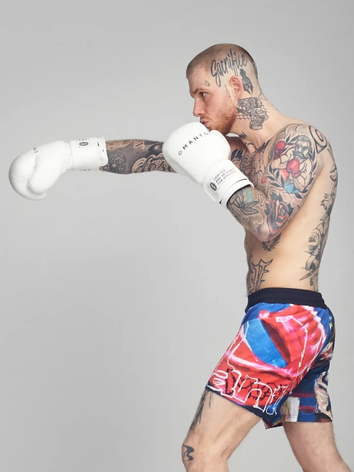 Боксёрские перчатки MANTO IMPACT+ белые