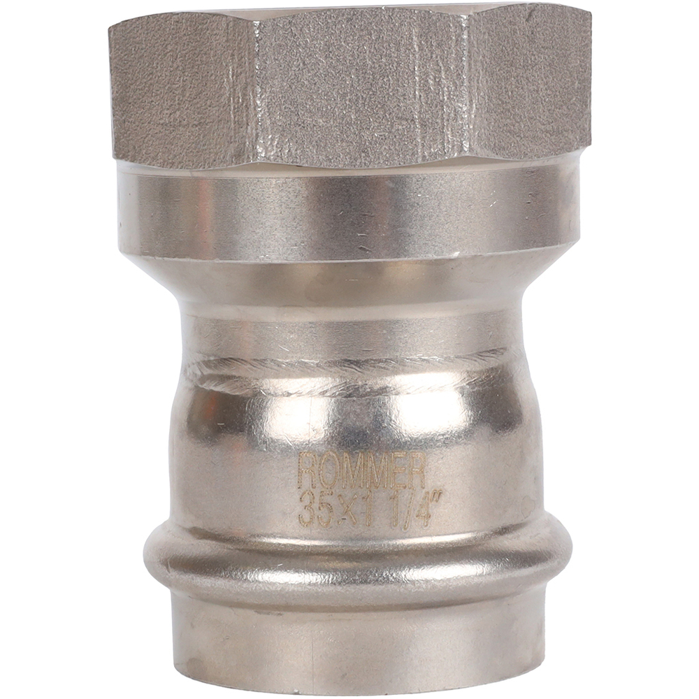 ROMMER Переходник с ВР 35x1 1/4" из нержавеющей стали прессовой