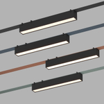 DK5574-BK Cветильник для трека-ремня Belty, серия Linear, со светодиодом, L323*W40*H45мм, 48V DC, 12W, RA90, 120°, 4000K, IP20, черный, алюминий
