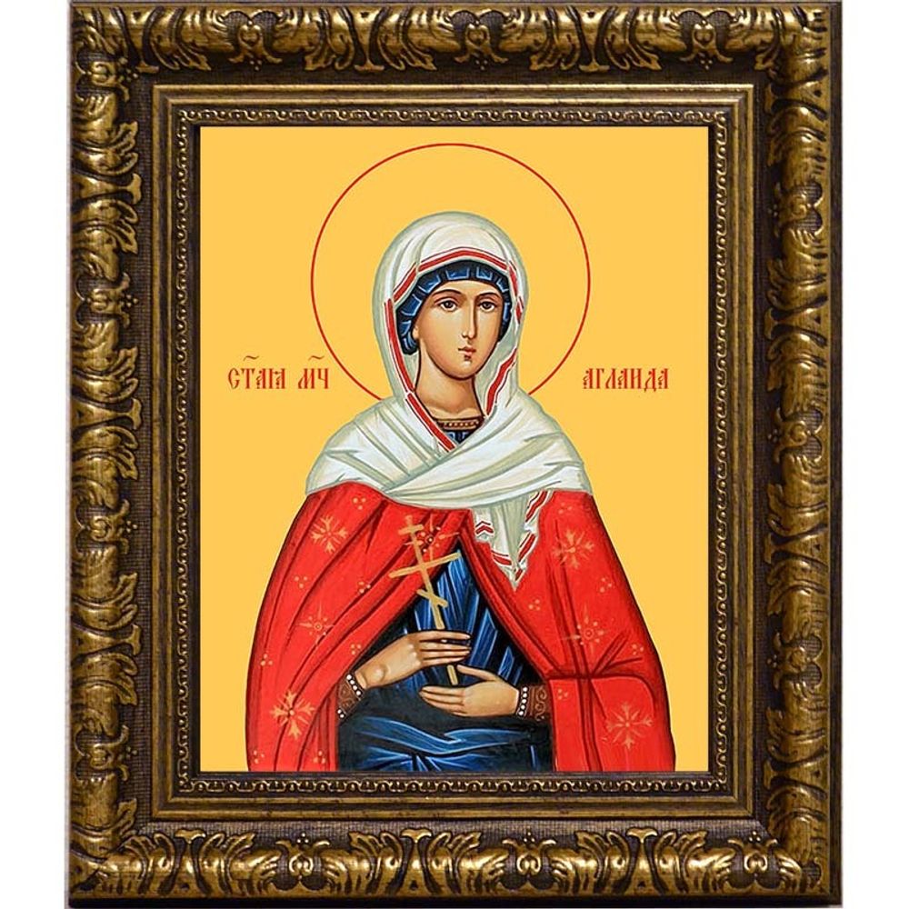 Аглаида Мученица. Икона на холсте.