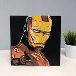 Железный человек от SamCraft - сборная 3D картина из дерева своими руками, герой из комиксов MARVEL