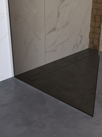 Душевая перегородка BelBagno UNO-L-1-TB-100-BR-Cr профиль хром, стекло бронза