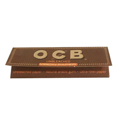 Бумага для сигарет блок "OCB" Virgin 1 1/4 78mm Unbleached 50л*25шт.