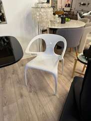 Стул Ava белый глянцевый