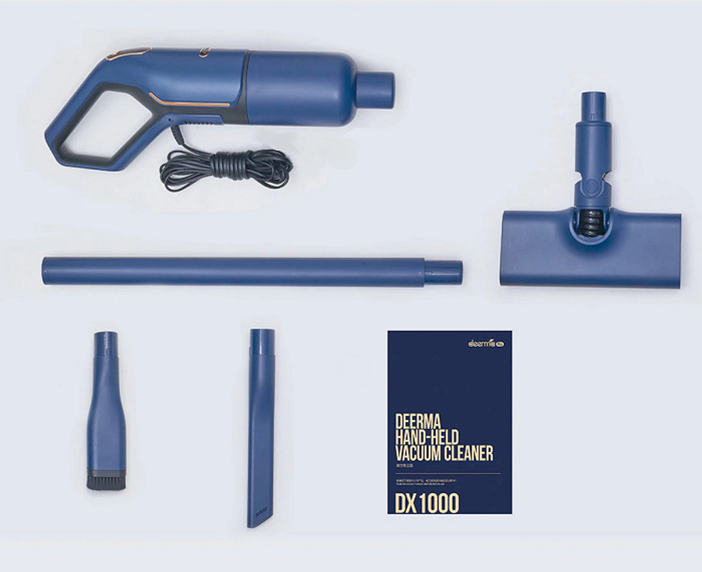 Пылесос вертикальный Deerma DX1000 сапфировый, официальные EAC