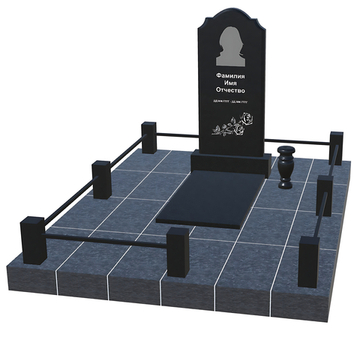 Готовое ритуальное сооружение 1,8м*2,4м (под ключ)