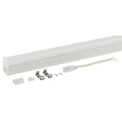 Линейный светодиодный светильник комплект ЭРА LLED-04-0-40K-104 4Вт 4000K L300мм с сетевым шнуром | Бытовые светодиодные линейные светильники