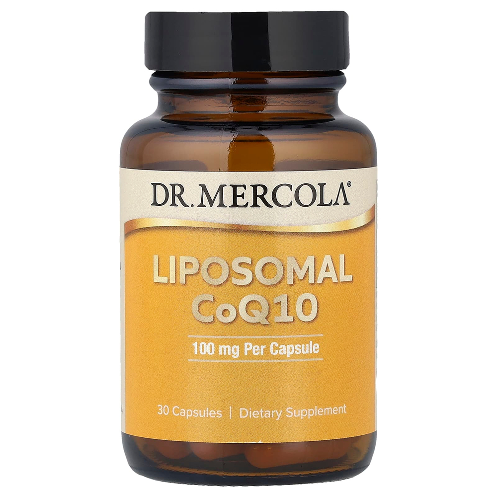 Dr. Mercola, липосомальный коэнзим Q10, 100 мг, 30 капсул