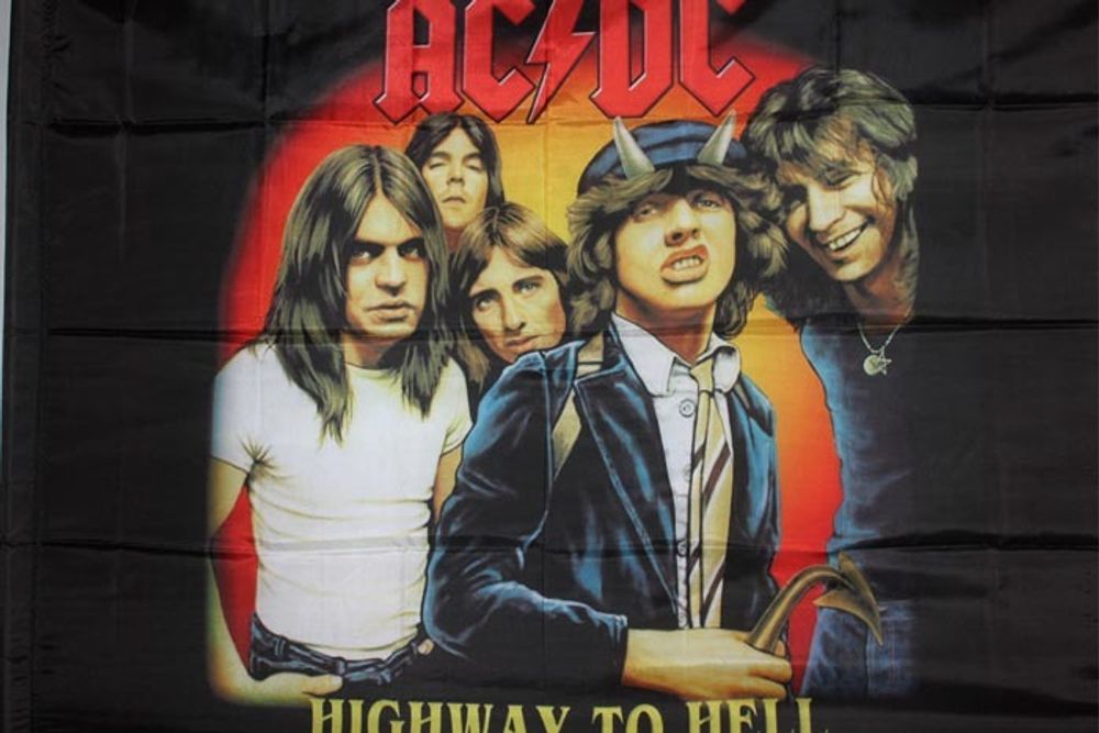 Флаг AC/DC Highway to Hell