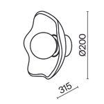 Настенный светильник (бра) Maytoni MOD207WL-01BS