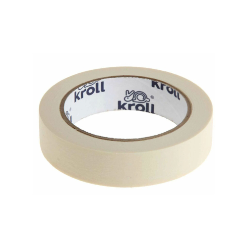 KROLL Лента малярная (крепп скотч) 25/10 белый "Маляр" для внутренних работ