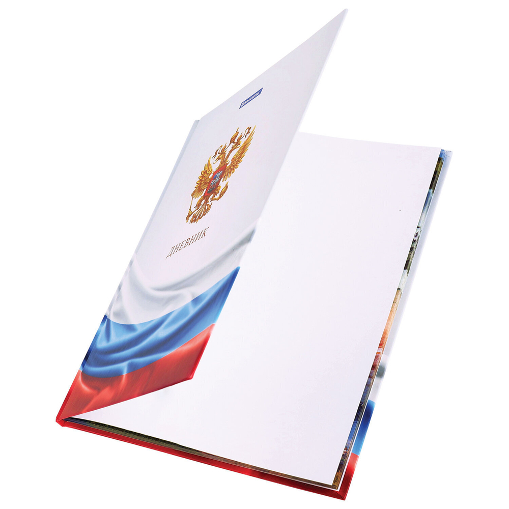 Дневник 1-11 класс 40 л. твердый BRAUBERG ламинация цветная печать РОССИЙСКОГО ШКОЛЬНИКА-4 (6 штук в упаковке)